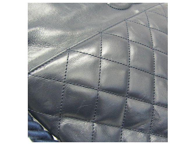 Borsa 2 in 1 con manico a catena Matelassé Chanel Blu navy - vista 10