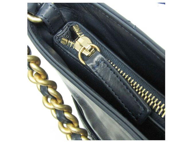 Borsa 2 in 1 con manico a catena Matelassé Chanel Blu navy - vista 16