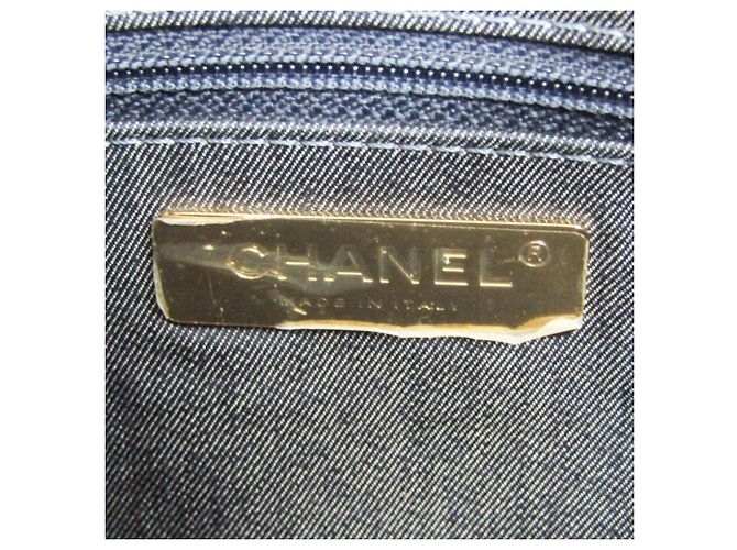 Borsa 2 in 1 con manico a catena Matelassé Chanel Blu navy - vista 17