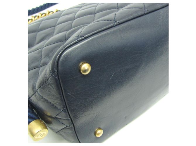 Borsa 2 in 1 con manico a catena Matelassé Chanel Blu navy - vista 6