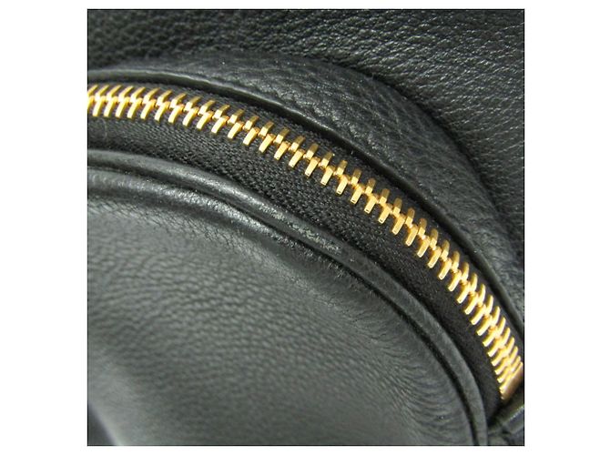 Mochila de couro feminina Prada VIT.DAINO Preto - vista 7