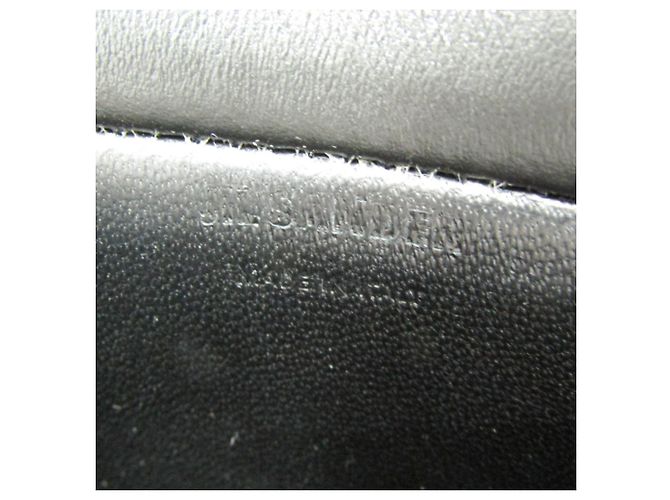 Borsa a spalla in pelle donna Jil Sander Crescent Nero - vista 12