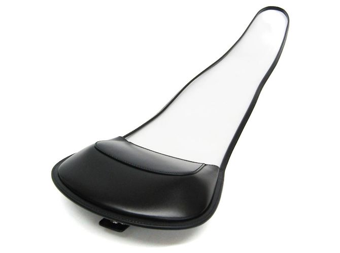 Borsa a spalla in pelle donna Jil Sander Crescent Nero - vista 2