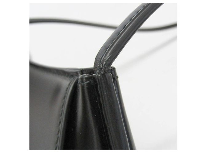 Borsa a spalla in pelle donna Jil Sander Crescent Nero - vista 8