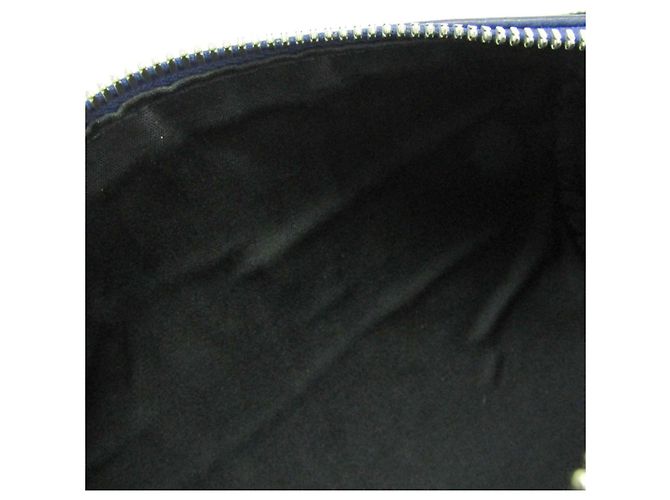 Christian Dior Borsa a spalla in pelle Dior Homme Atelier Roller in blu navy - vista 11