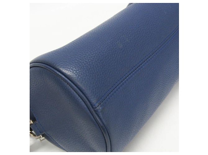 Christian Dior Borsa a spalla in pelle Dior Homme Atelier Roller in blu navy - vista 5