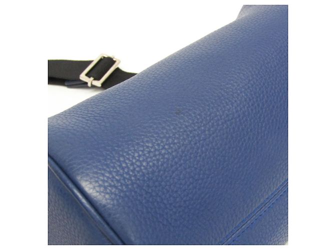 Christian Dior Borsa a spalla in pelle Dior Homme Atelier Roller in blu navy - vista 7