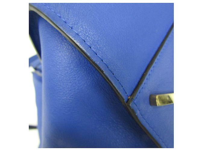 Borsa a mano Hammock Medium Loewe in pelle blu - vista 4