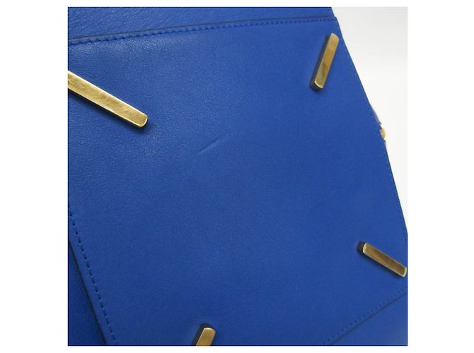 Borsa a mano Hammock Medium Loewe in pelle blu - vista 5