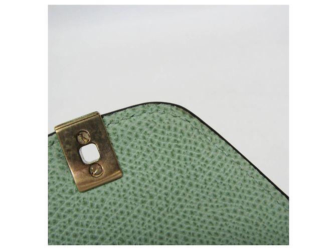 Valextra ISIDE GÜRTEL Leder Bauchtasche/Schultertasche Grün - Ansicht 11