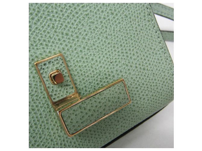 Valextra ISIDE GÜRTEL Leder Bauchtasche/Schultertasche Grün - Ansicht 12