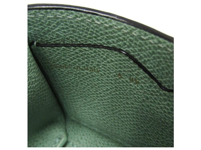 Valextra ISIDE GÜRTEL Leder Bauchtasche/Schultertasche Grün - Ansicht 16