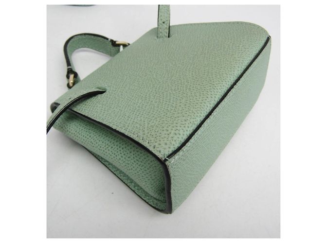 Valextra ISIDE GÜRTEL Leder Bauchtasche/Schultertasche Grün - Ansicht 8