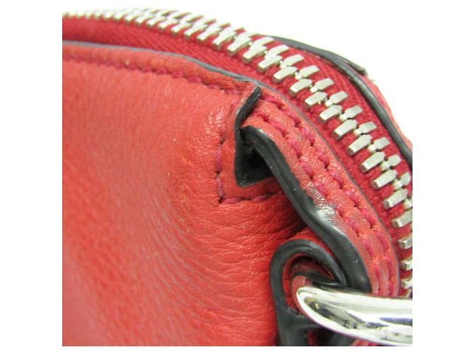 Borsa a spalla in pelle donna Prada Rosso - vista 11