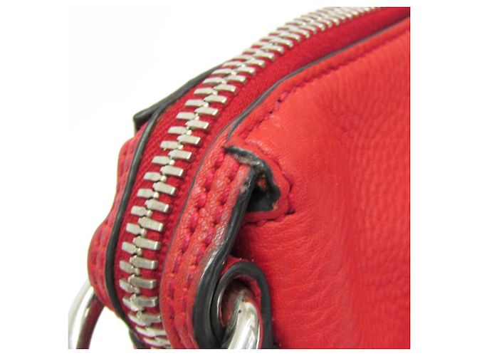 Borsa a spalla in pelle donna Prada Rosso - vista 12