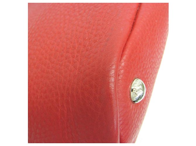 Borsa a spalla in pelle donna Prada Rosso - vista 4