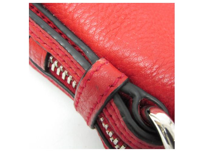 Borsa a spalla in pelle donna Prada Rosso - vista 5