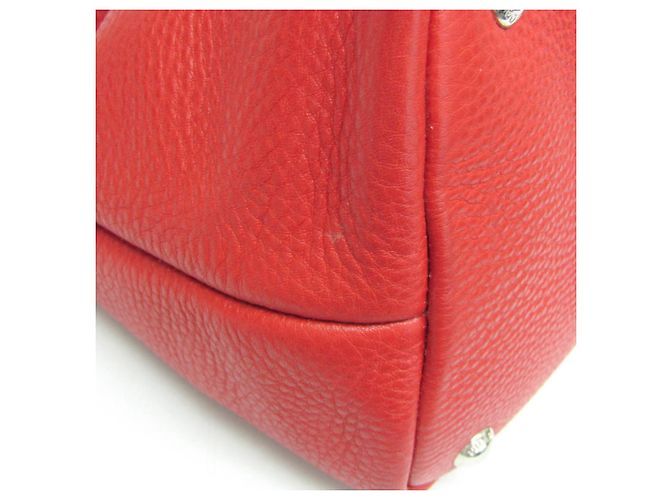 Borsa a spalla in pelle donna Prada Rosso - vista 9