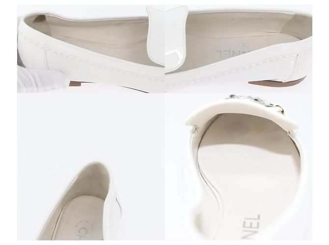 Mocassini Caviar Classici Chanel Bianco - vista 6