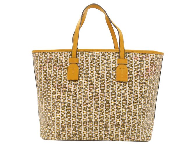 Tory Burch Gemini Link 2-Wege Tote Bag Gelb - Ansicht 2