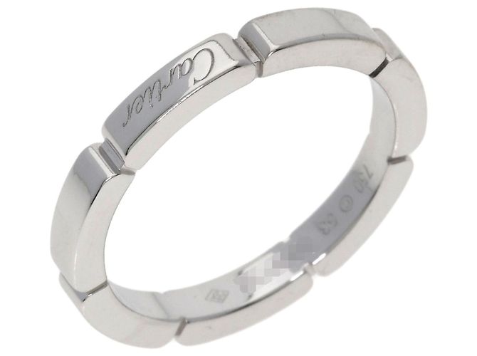 Anillo Maillon Panthère de Cartier en oro blanco de 18K - vista 2