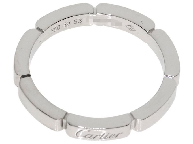 Anillo Maillon Panthère de Cartier en oro blanco de 18K - vista 4