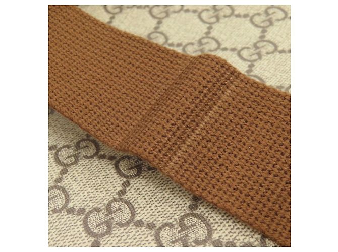 Borsa a tracolla Gucci 696016 Interlocking G GG Supreme Marrone - vista 13