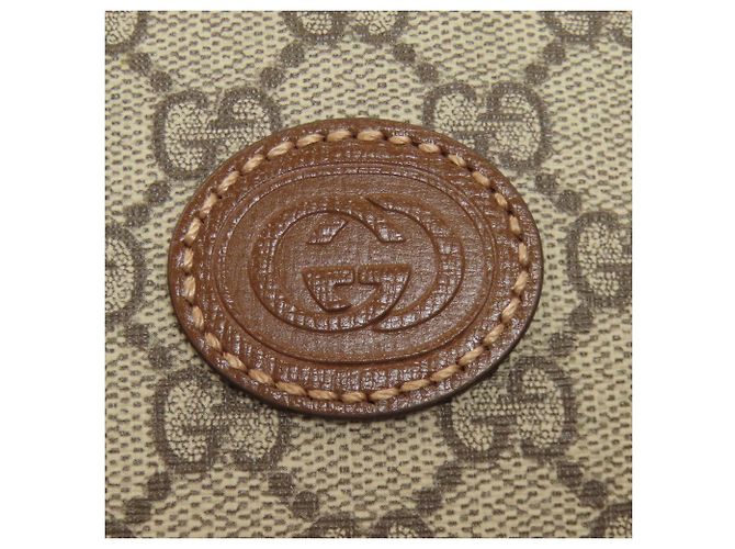 Borsa a tracolla Gucci 696016 Interlocking G GG Supreme Marrone - vista 8