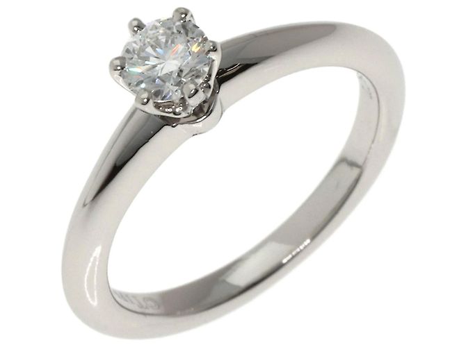 Tiffany & Co. Solitär-Diamantring aus Platin - Ansicht 2