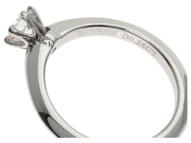 Tiffany & Co. Solitär-Diamantring aus Platin - Ansicht 6