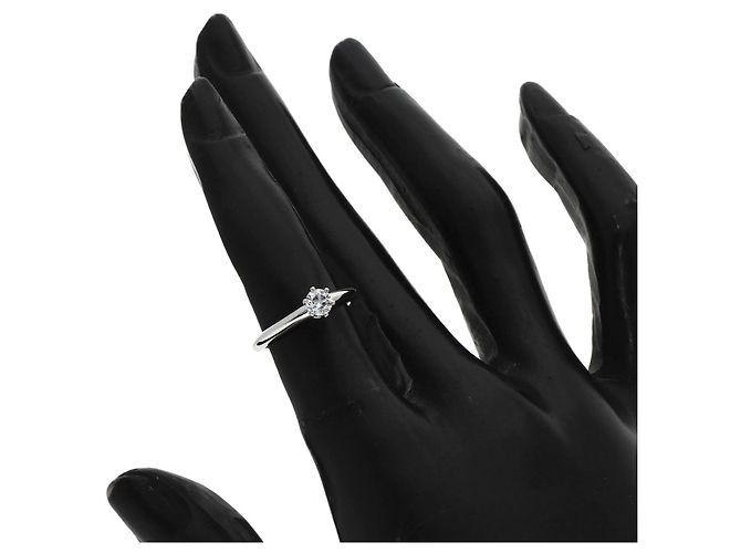 Tiffany & Co. Solitär-Diamantring aus Platin - Ansicht 7