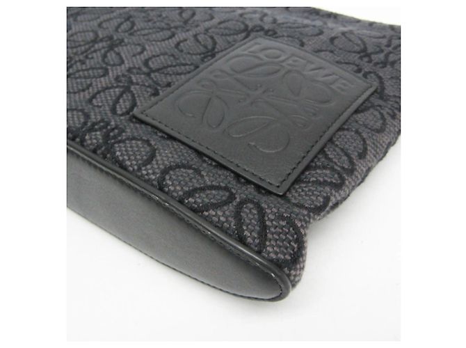 Borsa Clutch Oblong Anagram Loewe Nero - vista 5