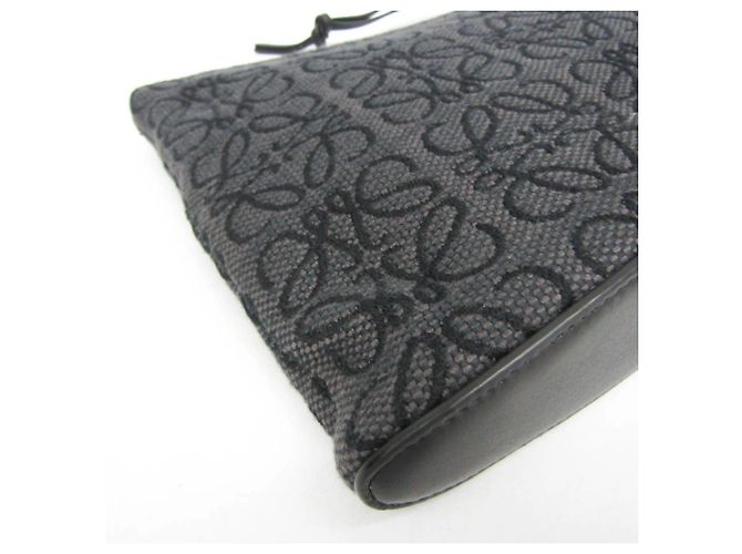 Borsa Clutch Oblong Anagram Loewe Nero - vista 7