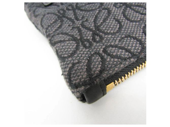 Borsa Clutch Oblong Anagram Loewe Nero - vista 8