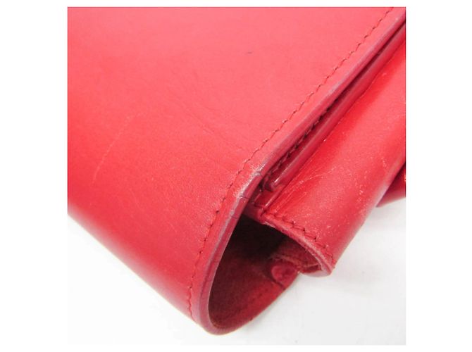 Borsa a Spalla in Pelle Betty Yves Saint Laurent Rosso - vista 11