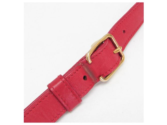 Borsa a Spalla in Pelle Betty Yves Saint Laurent Rosso - vista 13