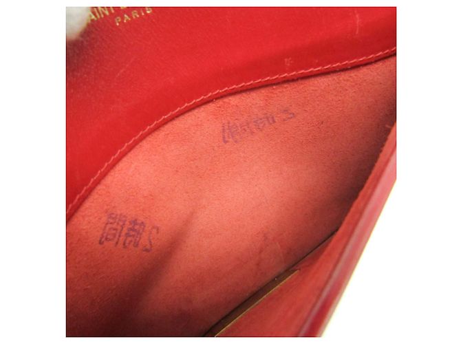 Borsa a Spalla in Pelle Betty Yves Saint Laurent Rosso - vista 16