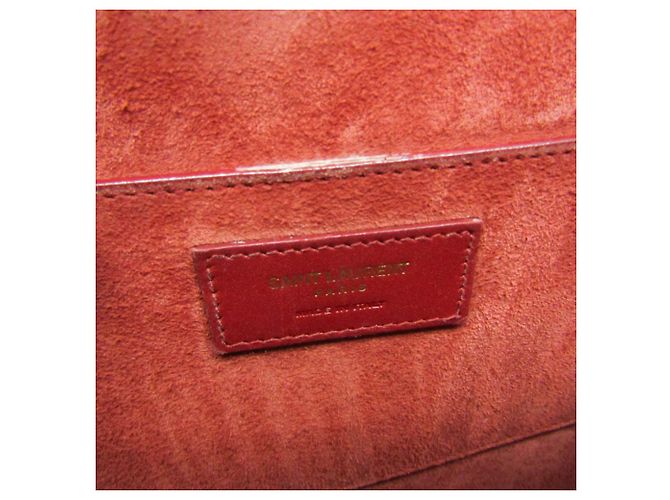 Borsa a Spalla in Pelle Betty Yves Saint Laurent Rosso - vista 19