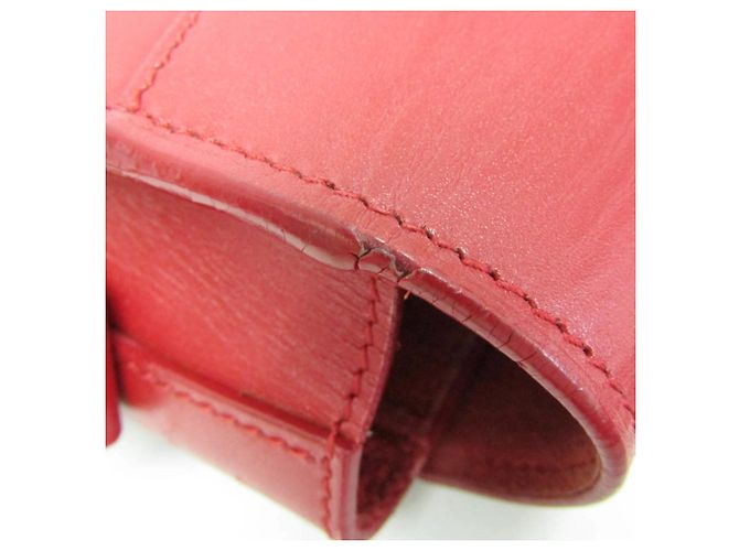 Borsa a Spalla in Pelle Betty Yves Saint Laurent Rosso - vista 6