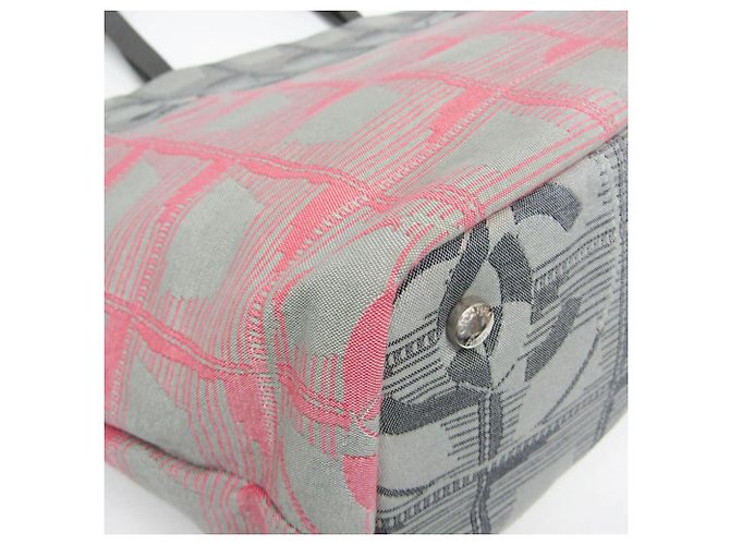 Borsa tote in nylon della nuova linea di viaggio di Chanel Marrone Rosa - vista 5