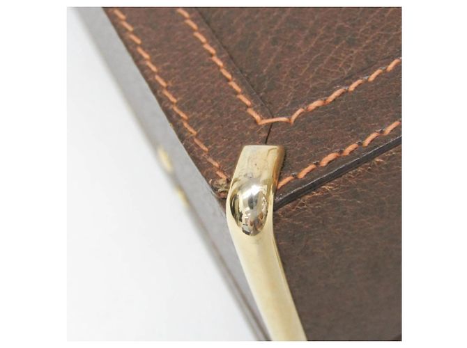 Valigetta in pelle Interlocking G di Gucci Marrone - vista 5