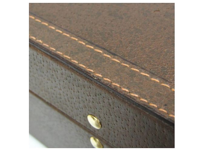 Valigetta in pelle Interlocking G di Gucci Marrone - vista 6