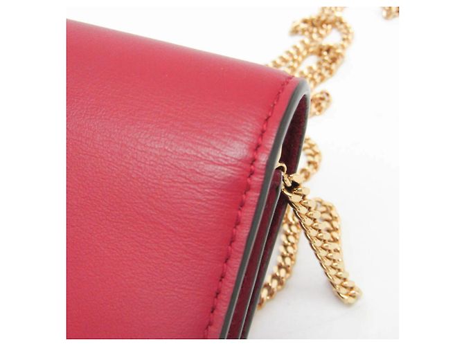 Portafoglio in Pelle Fendi Bag Bugs con Catena/Spalla per Donna Rosso - vista 10