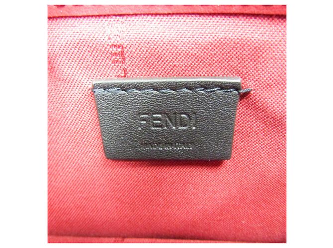 Portafoglio in Pelle Fendi Bag Bugs con Catena/Spalla per Donna Rosso - vista 15