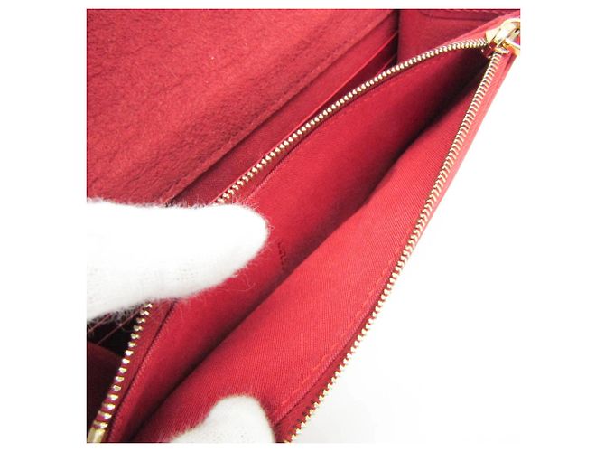 Portafoglio in Pelle Fendi Bag Bugs con Catena/Spalla per Donna Rosso - vista 5