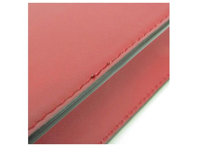 Portafoglio in Pelle Fendi Bag Bugs con Catena/Spalla per Donna Rosso - vista 8