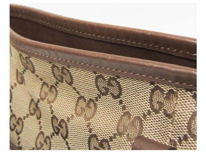 Gucci GG Canvas Damen Schultertasche Braun Beige - Ansicht 11