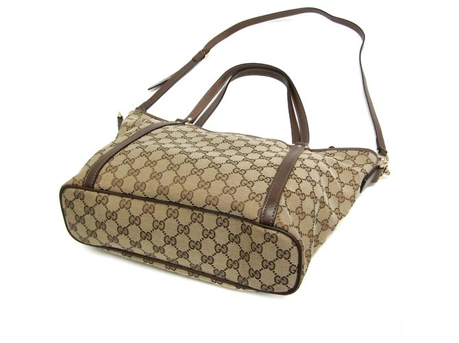 Gucci GG Canvas Damen Schultertasche Braun Beige - Ansicht 3