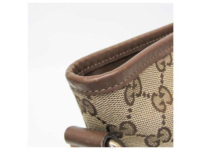 Gucci GG Canvas Damen Schultertasche Braun Beige - Ansicht 8