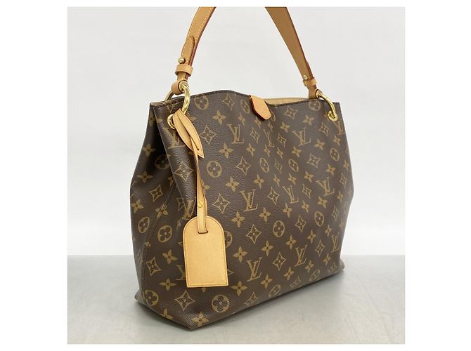 Borsa a Spalla Graceful PM Monogramma Louis Vuitton Marrone Beige - vista 2